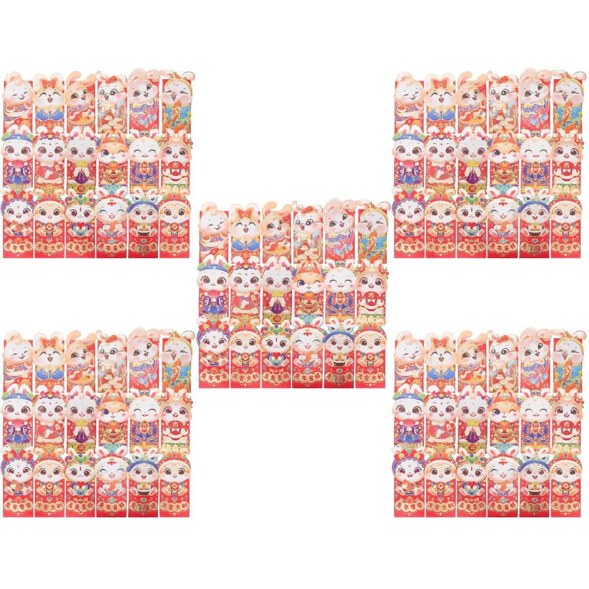 

Red Festival Chinese Spring Envelope Packets Envelopes Traditionalmoney Pocket Bunny Gift Bao Hong Packet Pockets