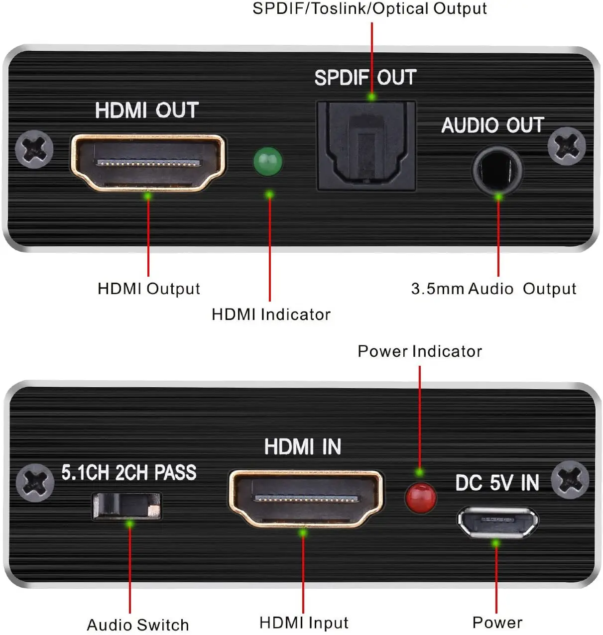 4K x 2K HDMI к и оптический TOSLINK SPDIF + 3 5 мм RCA R/L стерео аудио экстрактор конвертер