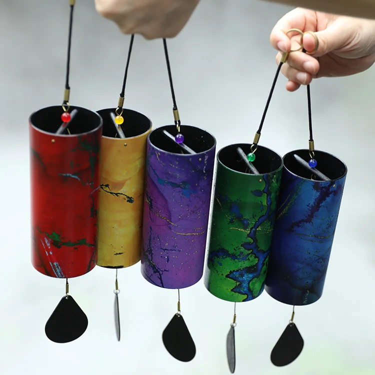 

Song Poem Chanting Meditation Chord Wind Chimes Healing Hand Shake Retro Zephyr Bell Japanese Decorative Balcony Pendant