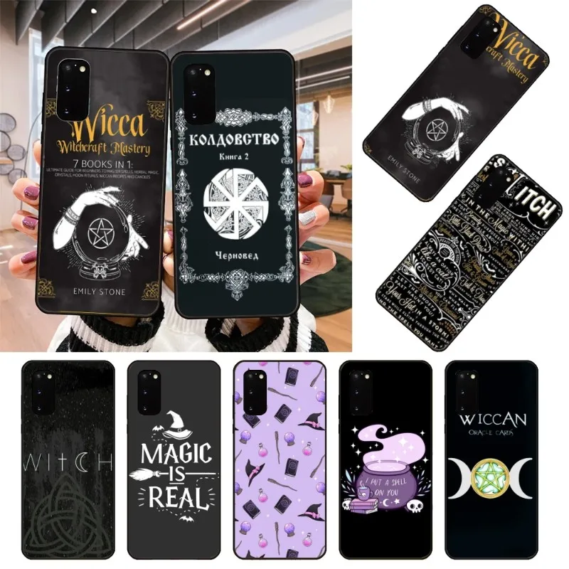 Чехол Witchcraft для телефона Samsung Note 9 10 20 Plus Pro Ultra J6 J5 J7 J8, мягкий черный чехол для телефона
