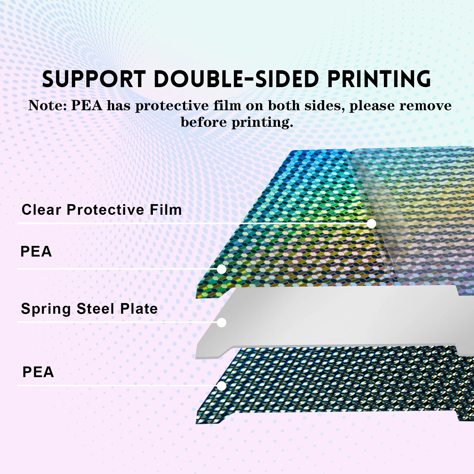 Встроенная пластина для Creality Ender-3 S1/K1 Max 235x235 мм 310x315 PEI PEO PET