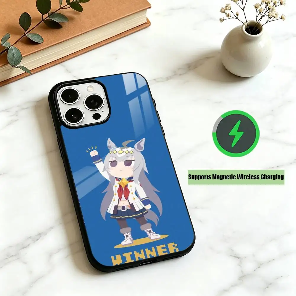 Чехол для телефона O-Oguri Cap Uma Musume Cinderella Gray для iPhone 17, 16, 15, 14, 13, 12 Plus, Pro, совместимый с магнитной беспроводной зарядкой (art.: 3920db205c13d) - 3920db205c13d