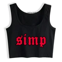 simp grunge aesthetic red goth eboy egirl gift summer sport crop top