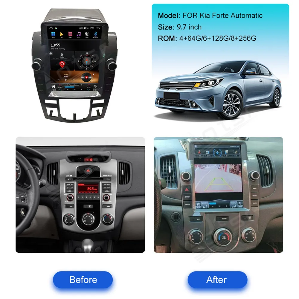 Восьмиядерный процессор Qualcomm для Kia Forte 2008-2012 автоматический автомобильный