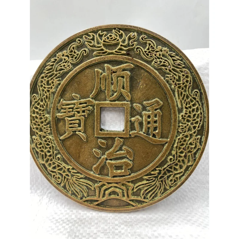 Ручные медные монеты городская библиотека Дацин мальчик и девочка очень большие