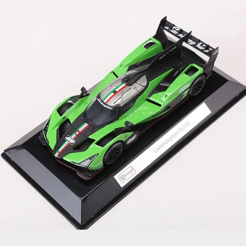 Фото Литой под давлением масштаб 1:43 Lamborghini SC63 24-часовая гоночная модель автомобиля из сплава на выносливость №3