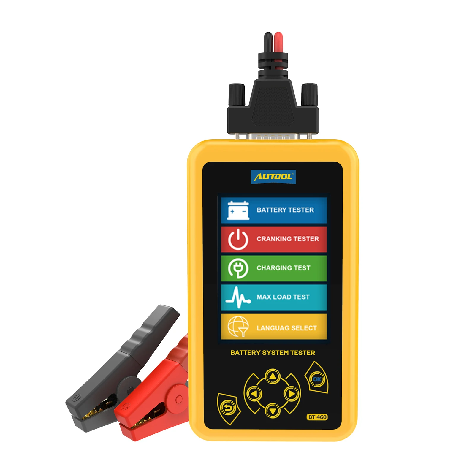 AUTOOL BT460 Car Battery Load Testers 12V/24V Vehicle Cranking Charging Systems Repair Tool Diagnostic Healthy State Of Battery