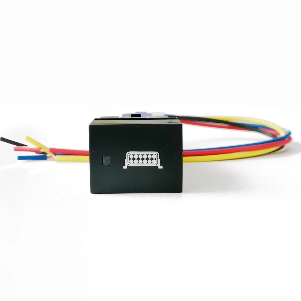 

18 мм * 24 мм, 1 шт., автомобильная оранжевая светодиодная панель DRL, включение и выключение, кнопка передней противотуманной фары для Mitsubishi Outlander 2023, аксессуары