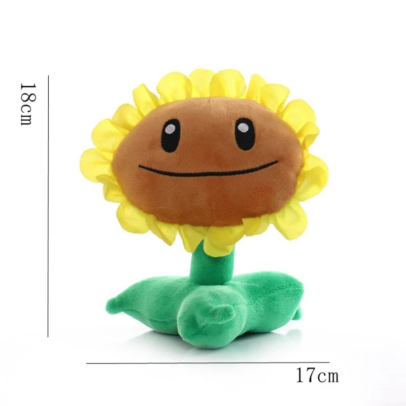Фото Плюшевая игрушка в стиле Plants vs Zombies, коллекционная фигурка персонажа игры, настольное украшение, коллекционная модель, декор, подарок на праздники и день рождения. №5