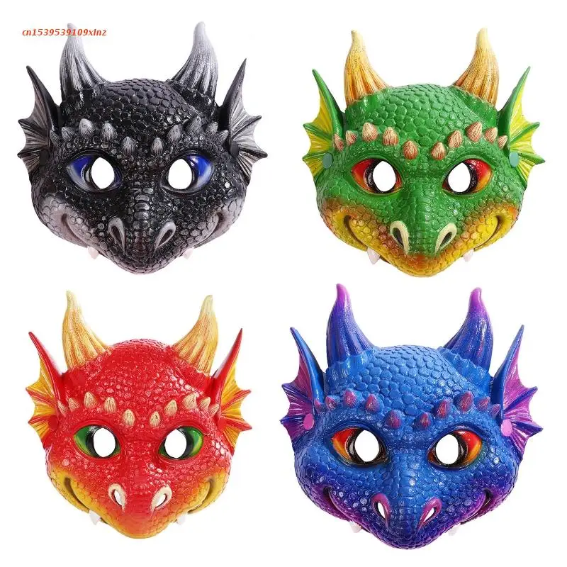 

Kid Dragon Mask Halloween Funny Mask Dragon Cosplay Carnival Masks Dress Up Women Cosplay Mask For Masquerade