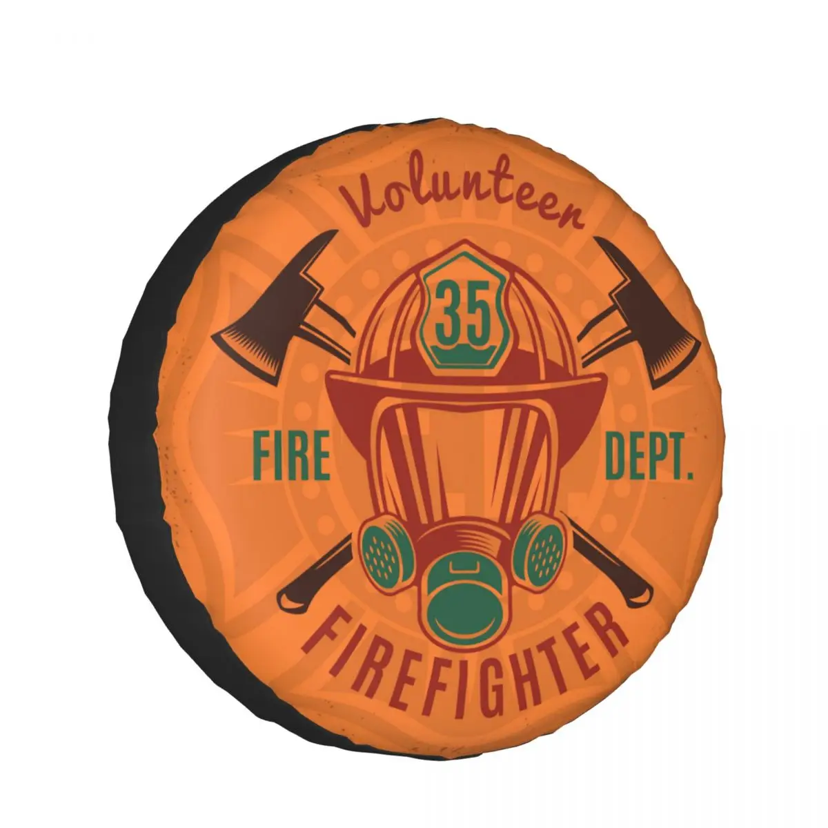 

1Pc Car Spare Tire Cover Vintage Firefighting Poster Case Polyester Tire for Cars Wheel Protection Cover