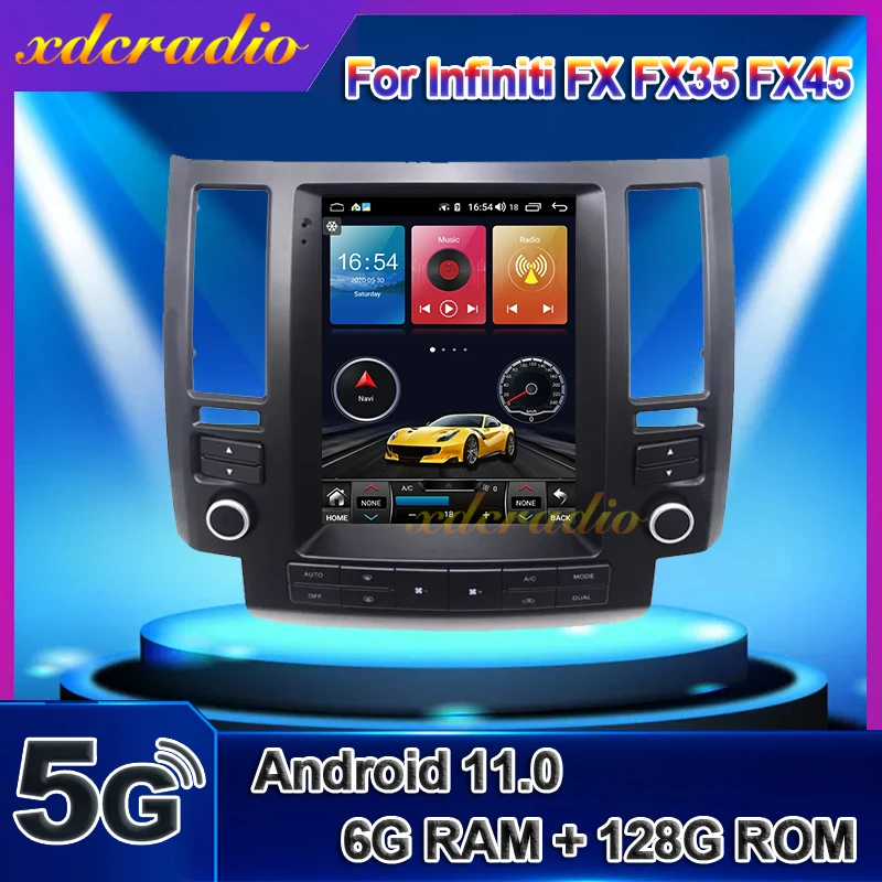 Xdcradio 10.4" Tesla Style Vertical Screen Android 11.0 For Infiniti FX FX35 FX45 Car Radio Car Dvd Multimedia Player Navigation