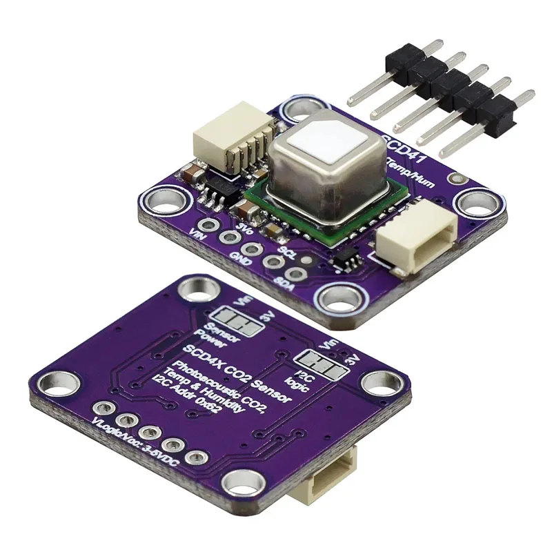 Модуль датчика газа SCD40 SCD41 обнаруживает температуру и влажность углекислого CO2 в