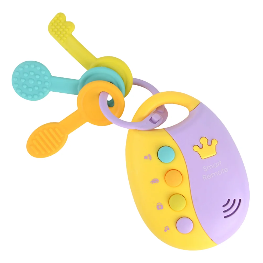

1Pc Musical Car Key Children Colorful Sound Baby Vocal with Teether