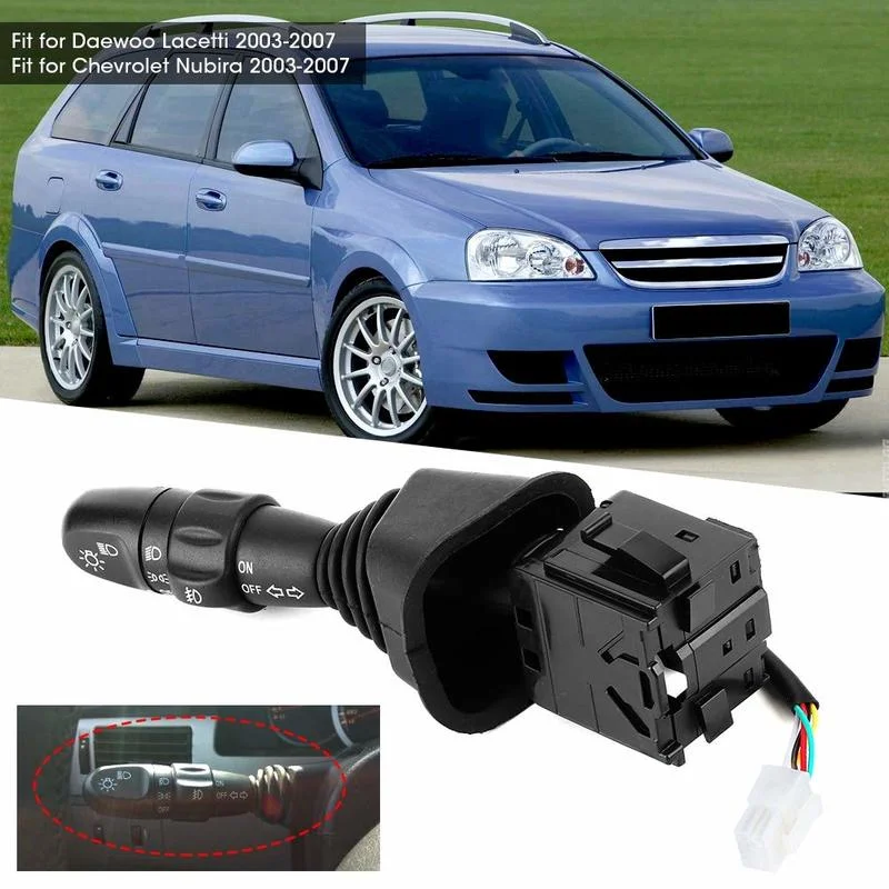 

Автомобильный переключатель сигнала поворота для Daewoo Lacetti Chevrolet Nubira с головкой световой колонны переключатель рычага противотуманной фары ...