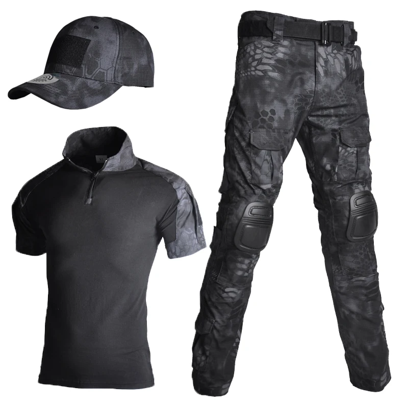 Summer frog suit short-sleeved tactical camouflage men and women thin CS outdoor expansion