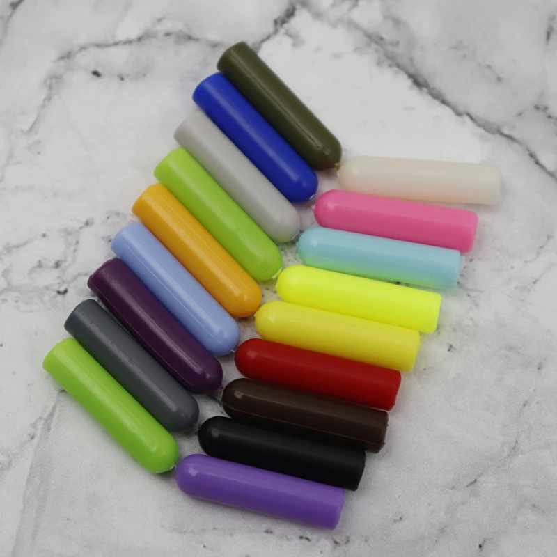 Weiou Lace Ends Protection 20.5*5MM Plastic Aglets Beauty Decoration String Multi-Solidcolors Tips Easy Install 100pcs Wholesale