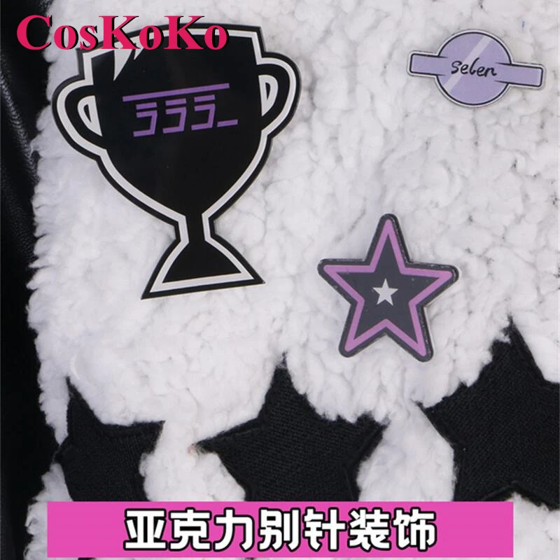 CosKoKo Selen Tatsuki Косплей Аниме VTuber Костюм Мода Милая Униформа Женская Вечеринка на