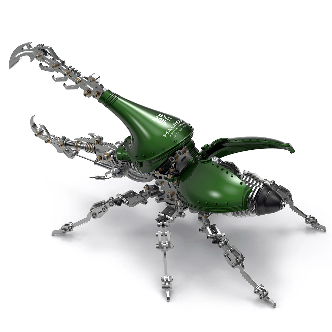 

588PCS+ 3D Metal Assembly Toys Mechanical Dynastes 30CM Insect Models Kit Kids Adults Gift - Green / Red Standard Version
