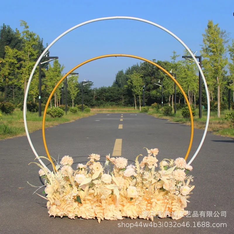 

Wedding Arches Decoration Props Iron Ring Balloon Arch Support Holiday Decoration Ornaments Outdoor Wedding Decoration