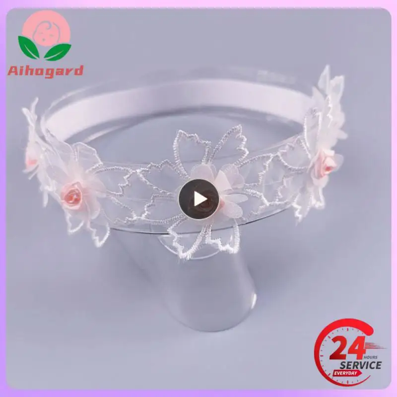 

1~10PCS Girls Hair Accessories Lace Chiffon Flower Embroidery Headband Newborn Baby Hair Band Headdress Girl Princess Hair