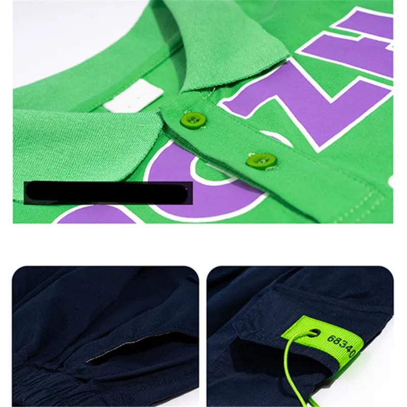 2022 Teenager Boys Summer Casual Clothing Set Outfits Kids T-shirt Short Sleeve +Shorts Two Piece Big Boys Clothes 5-14Years Old