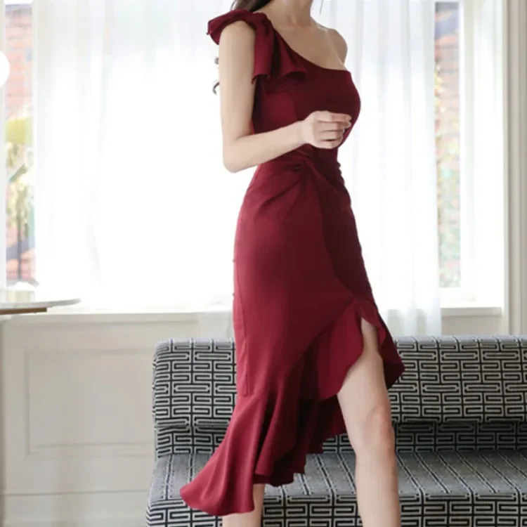 Элегантное светское платье с рыбьим хвостом весна-лето 2021 Новое поступление без