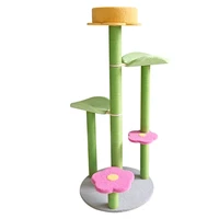 natural sisal wood pet cat climbing tree with scratching posts multi level multi level three colors for choose