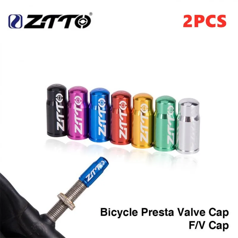 

2pcs Aluminum Bicycle Tire Valve Cap Schrader/Presta Valve Cap Bike Tire Caps with Vacuum Tire Law Mouth Nut Bicycle Accessories