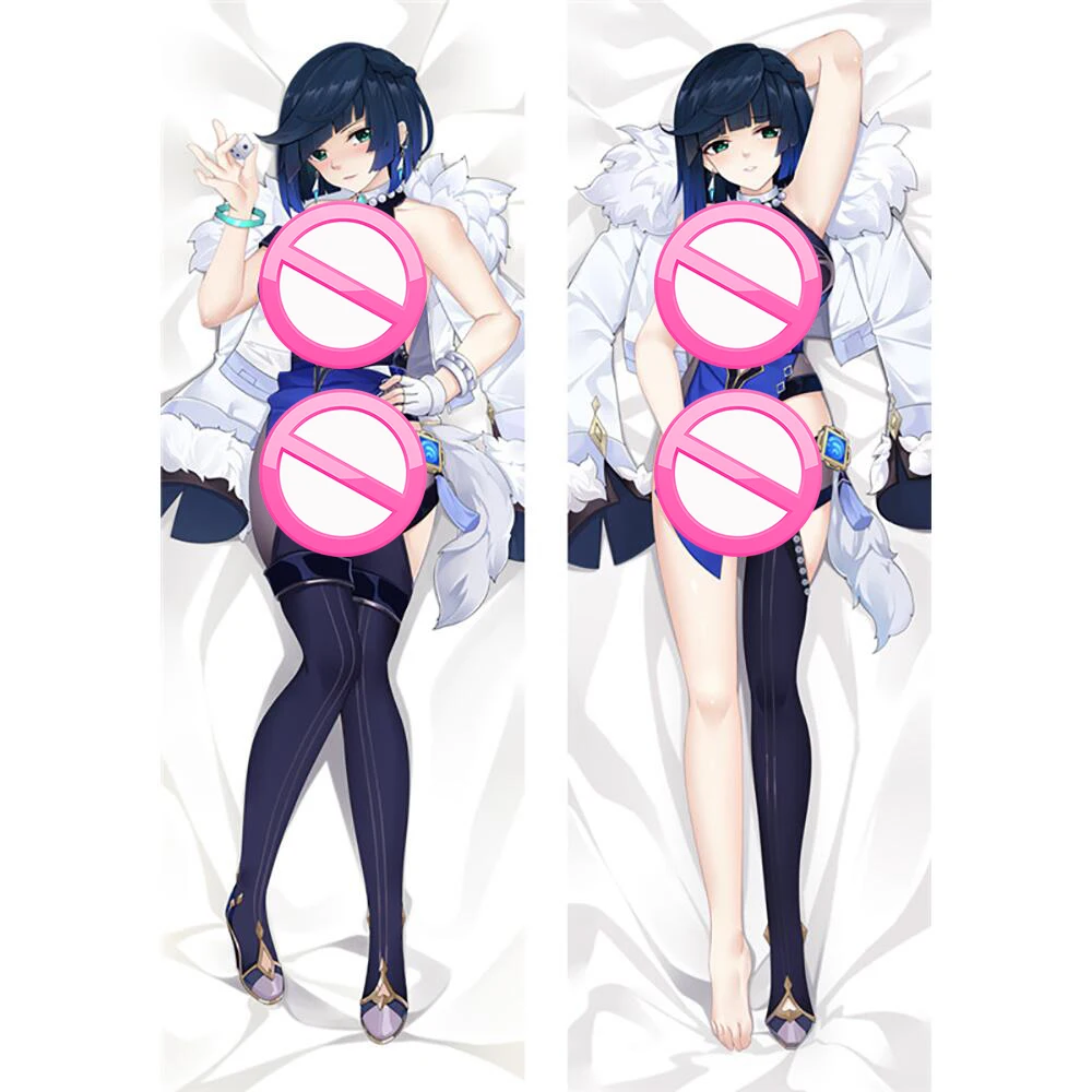

Genshin Impact Yelan Dakimakura Anime Cosplay Two Side Printed Soft Throw Pillow Body Cushions Case Custom case