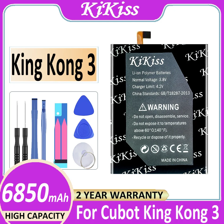 

KiKiss Powerful Battery King Kong3 6850mAh For Cubot King Kong 3 KingKong 3