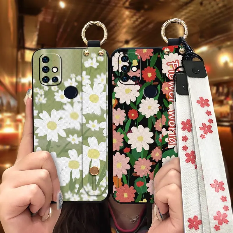 wristband anti knock phone case for oneplus nord n101nord n10 for girls waterproof lanyard free global shipping