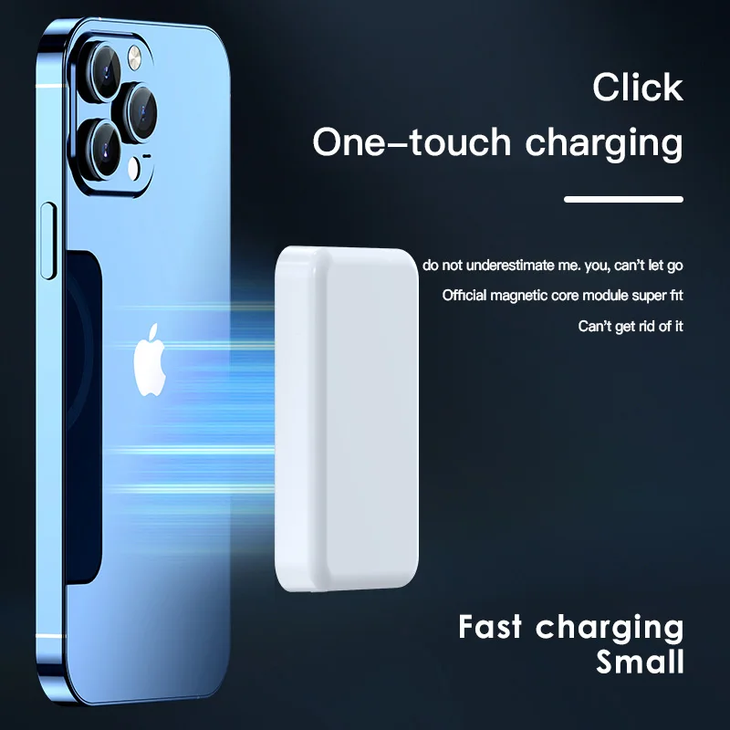 20000mAh Magnetic Power Bank Mini Portable Large Capacity Charger PD20W Wireless Fast Charge External Battery for iPhone