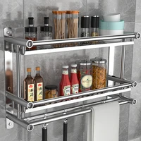 304 stainless steel storage wall mounted shelves towel shower shelves shampoo holder wall mounted etagere murale household items