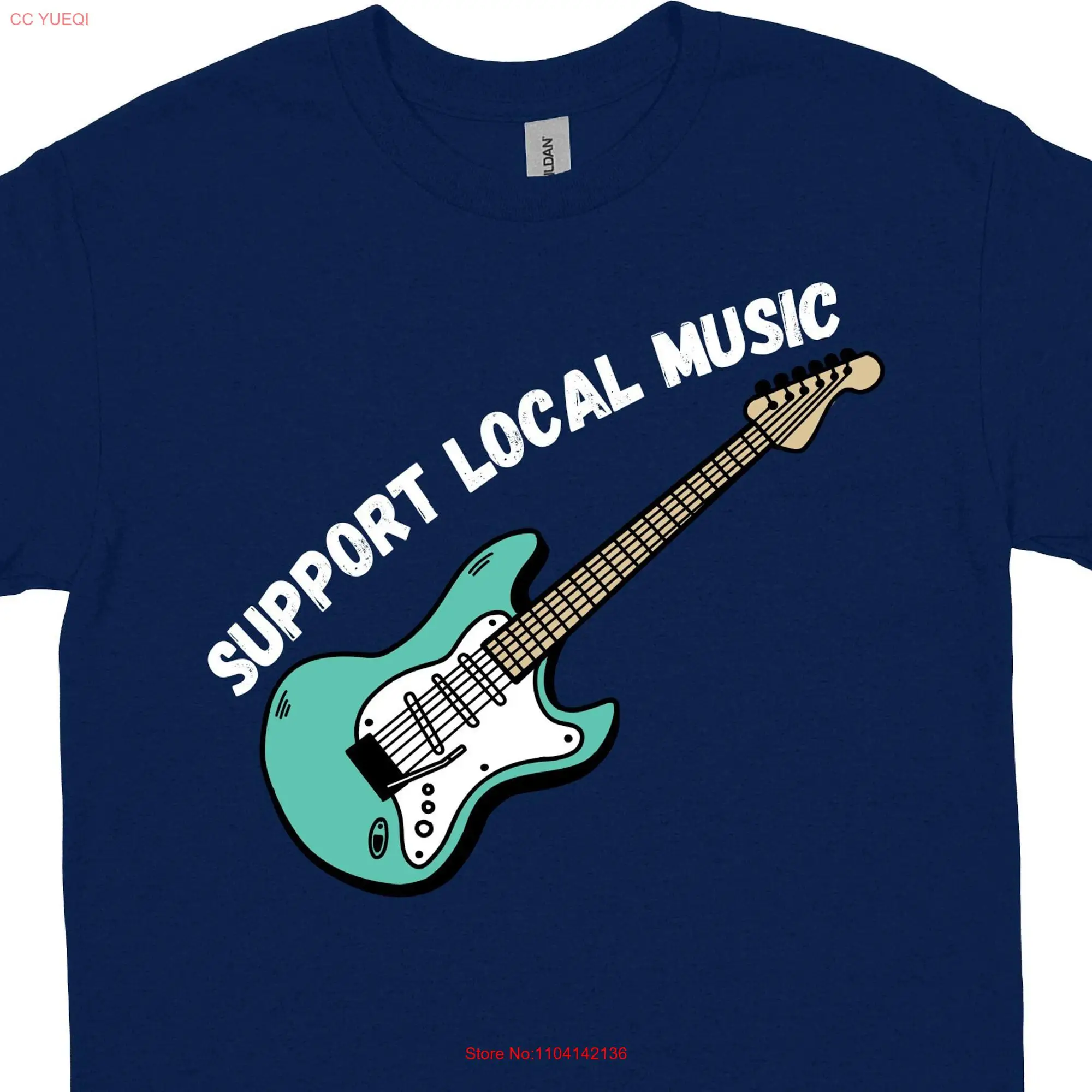 Поддержка местной музыки футболка много цветов доступны длинные или Короткие