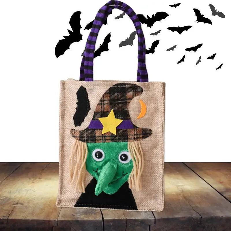 

Halloween Trick Or Treat Bag Multipurpose Collapsible Ghost Candy Portable Festival Theme Gift for Kids Halloween Bags For Trick