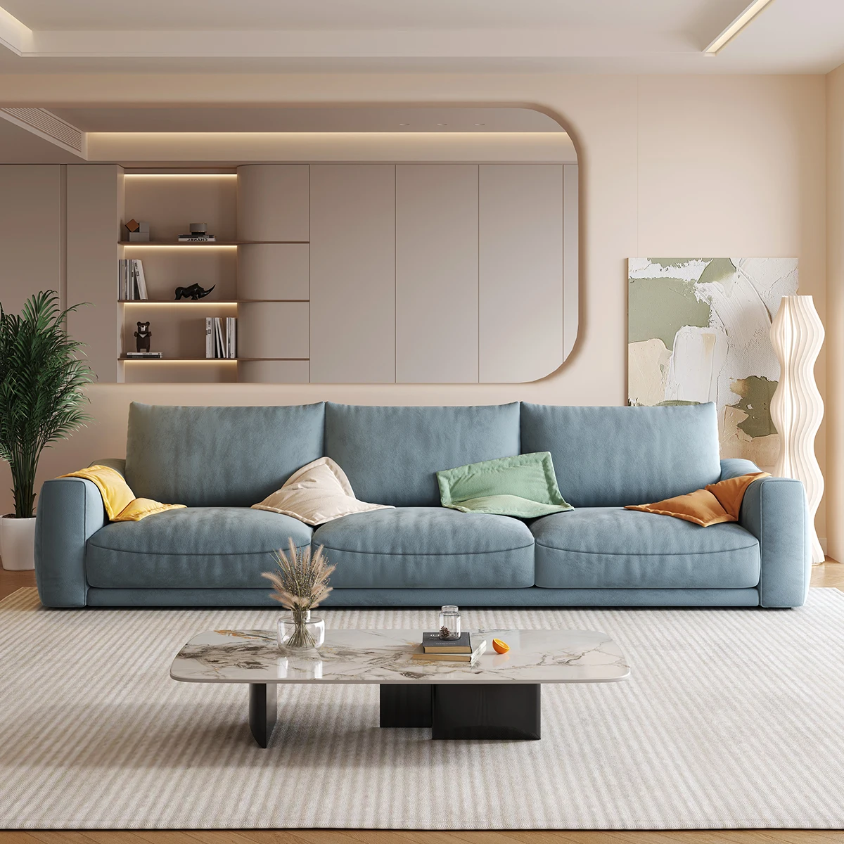 Скандинавская итальянская Минималистичная технология фланелевый