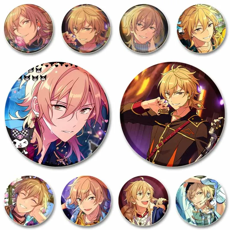 Ансамбль звезд игры мягкие кнопки булавки аниме фигурка Каору Хакадзе значок для