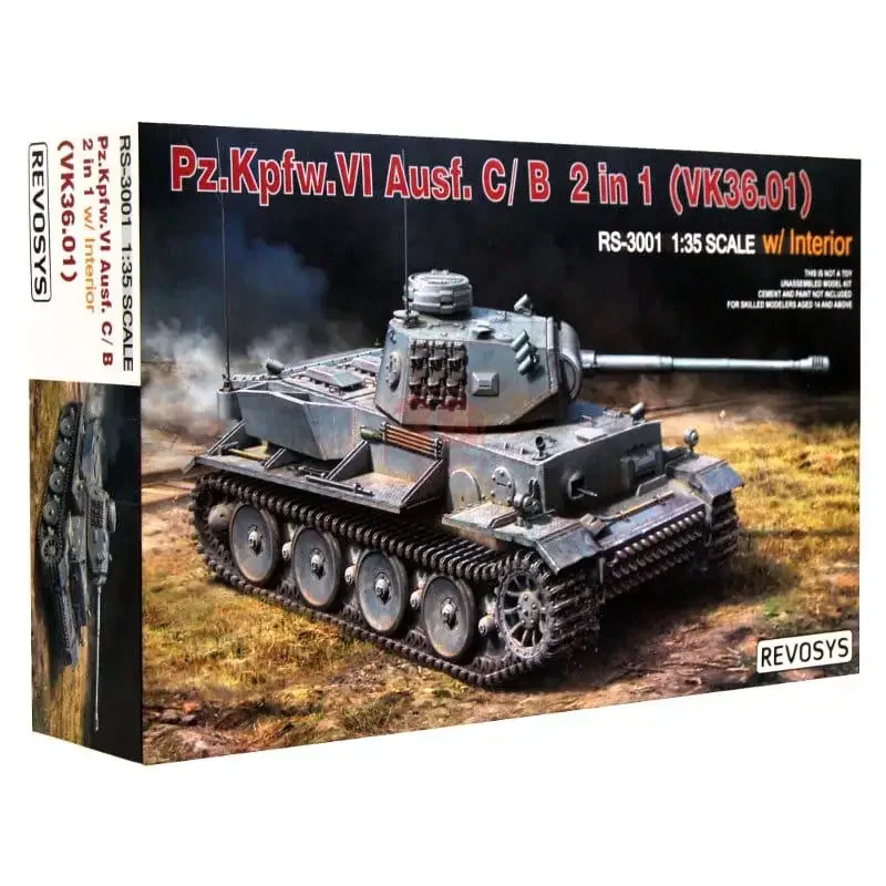 RYEFIELD RS-3001 МАСШТАБ 1:35 Pz.kpfw.VI Ausf.C/B Комплект модели 2в1