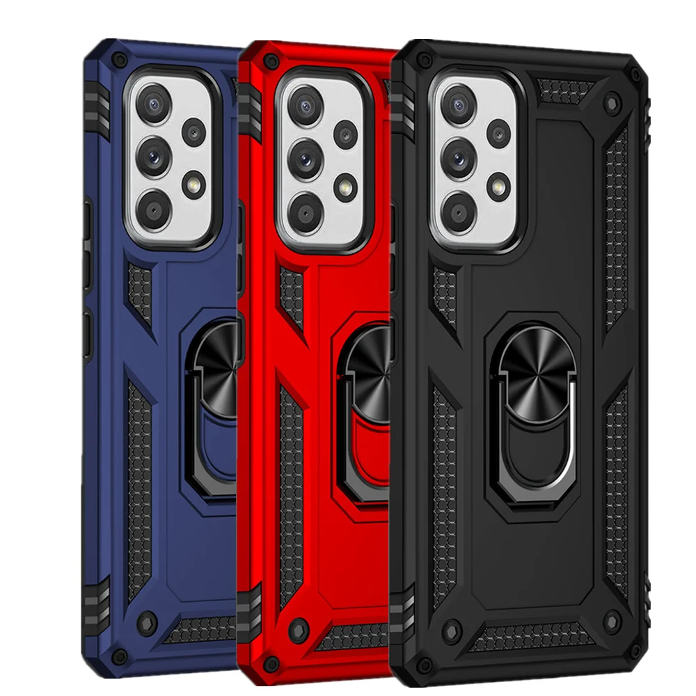 

Case For Samsung A53 5G Armor Shockproof Silicone Metal Ring Cover For Samsung Galaxy A53 A52 A72 A51 A71 A32 A31 A23 A22 A12 50