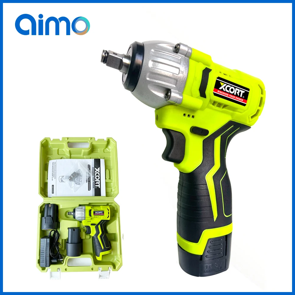 

AIMO Brushless Electric Impact Wrench 3/8 Inch Power Tool Lithium Battery Electric Wrench for Auto Repair/Household/Industrial