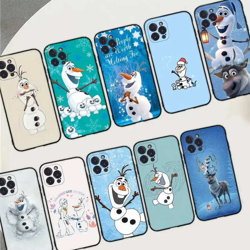 

Disney Olaf Snowman Frozen Phone Case Silicone Soft for iphone 14 13 12 11 Pro Mini XS MAX 8 7 6 Plus X XS XR Cover