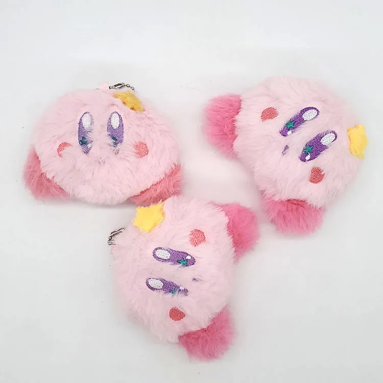 

9 см 10 шт./лот Kawaii Kirby игрушки мультфильм сумка Подвески Брелки Подарки для детей