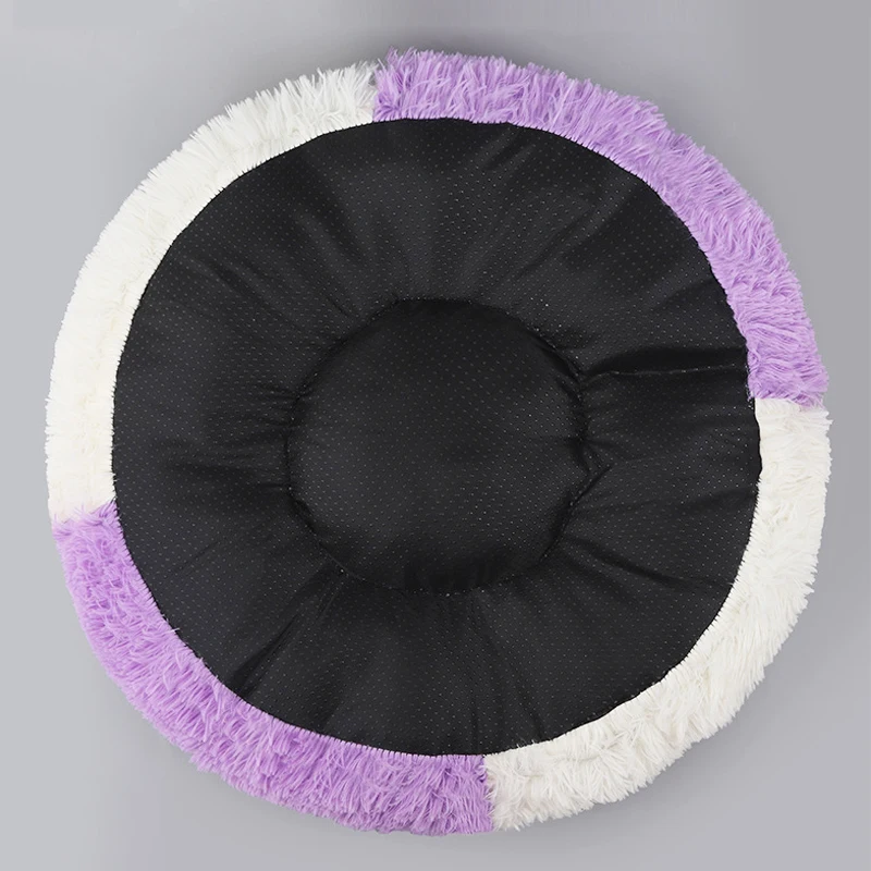 Двухцветная сращивающаяся супермягкая кровать для собак плюшевый коврик кошек