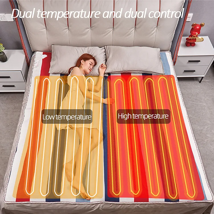 

200cm 110V-220V Security Plush Electric Blanket Bed Thermostat Electric Mattress Soft Electric Heating Warmer Heater Carpet