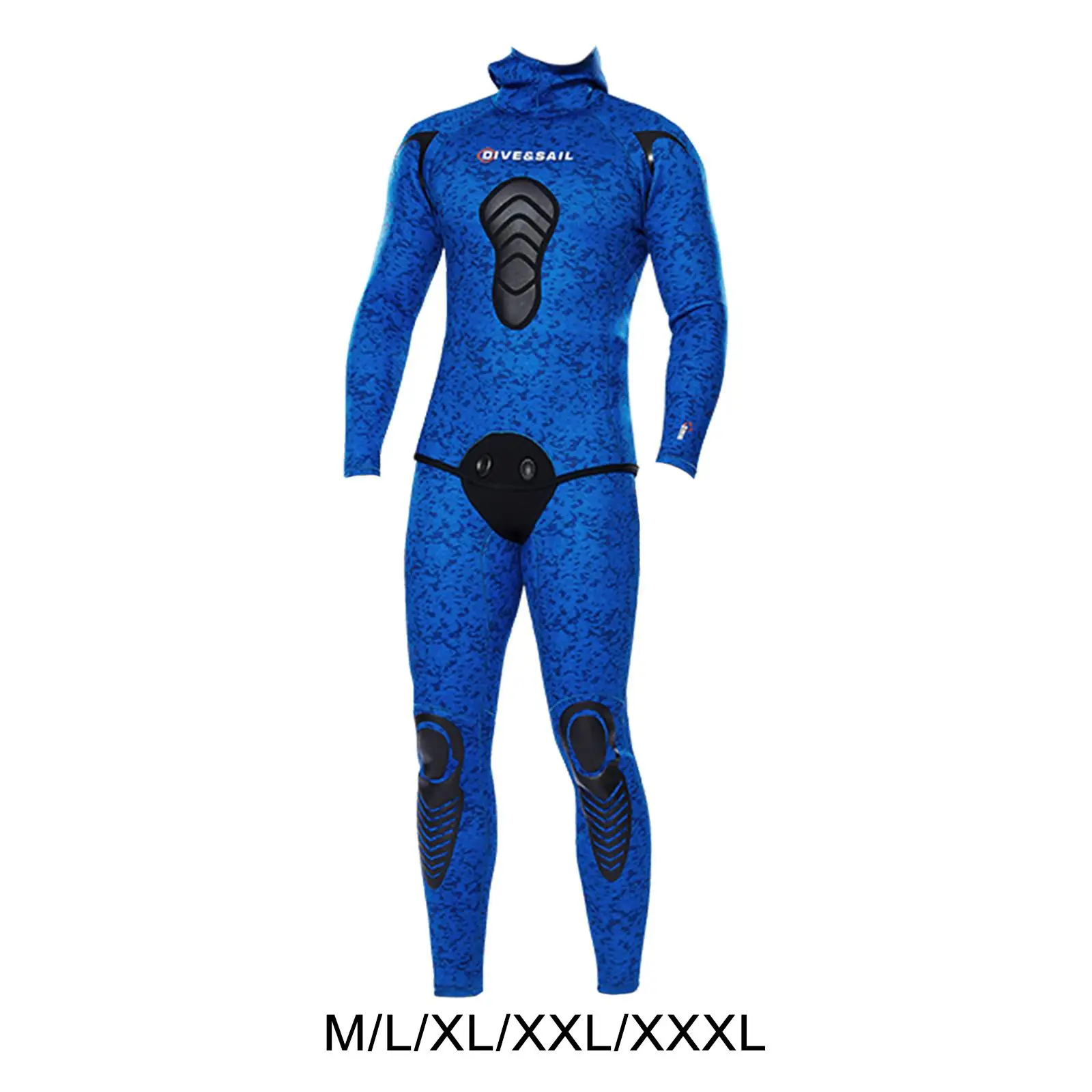 

Full Wetsuit Men Hoodie Cold Split Two Piece 3mm Swimsuit Wet suits for Swimming Kayaking Cold Water Snorkeling Surfing
