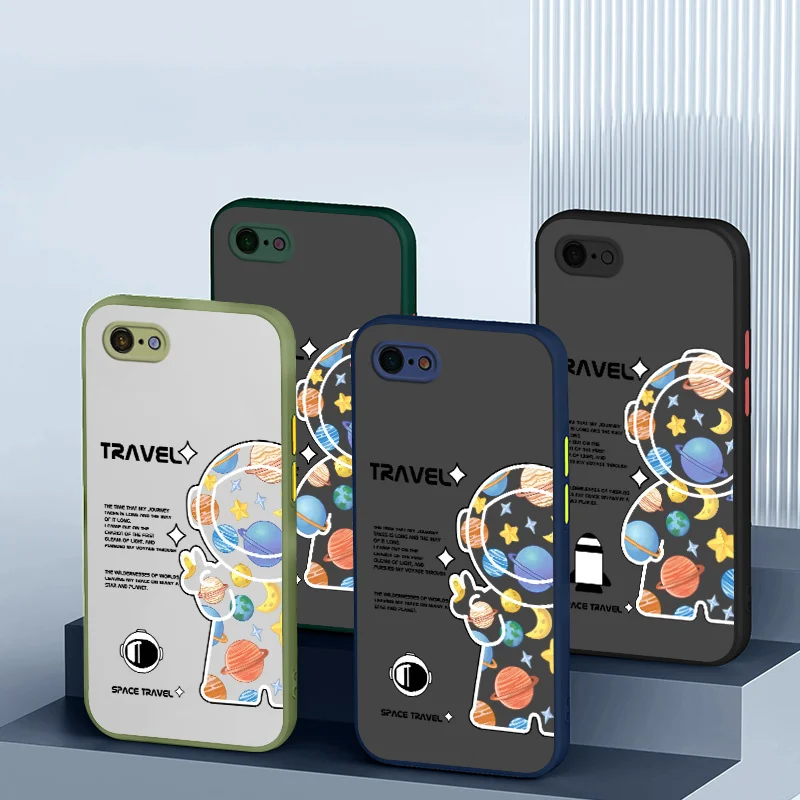 

Case for OPPO A71 2017 2018 A72 5G A73 A74 4G F19S Reno6 Lite A74 A54 A83 A92 A9 2020 A11 X Reno4 Patterned Planetary Astronaut