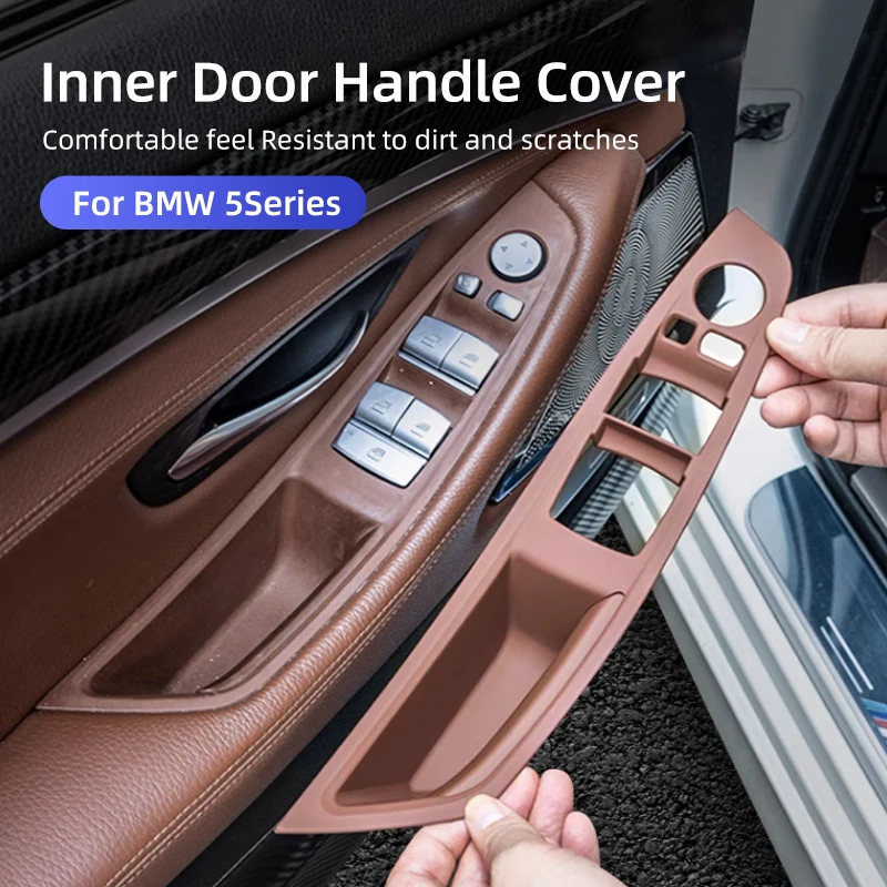 Фото Автомобильная фоторамка для BMW Серия 5 F10 F18 F11 2011-2017 левый руль ABS Автомобильный Дверной подлокотник защитные аксессуары №1
