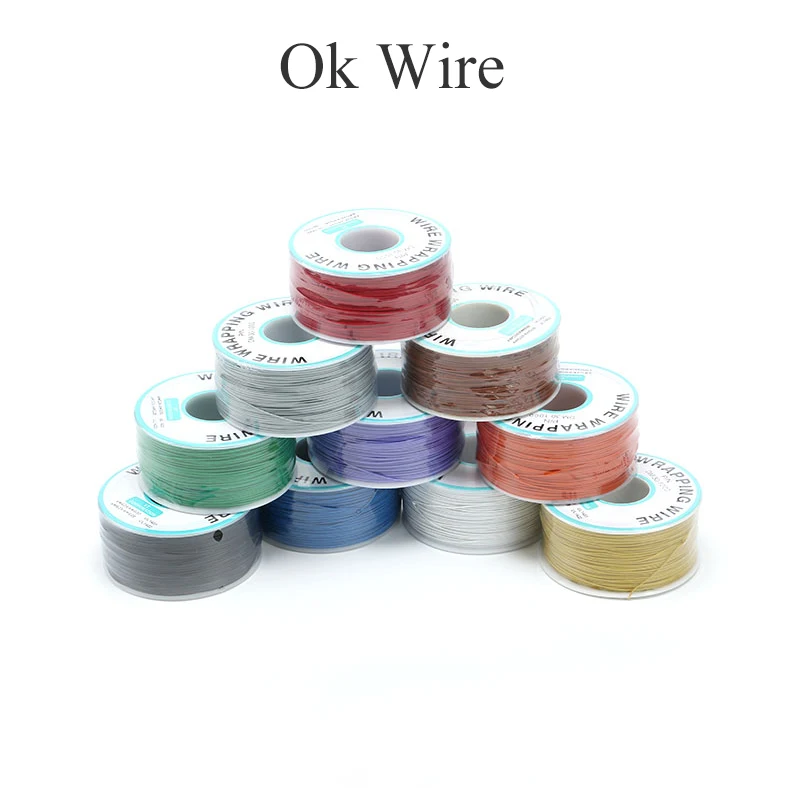 

1 шт., медный провод, 30 AWG, 8 цветов