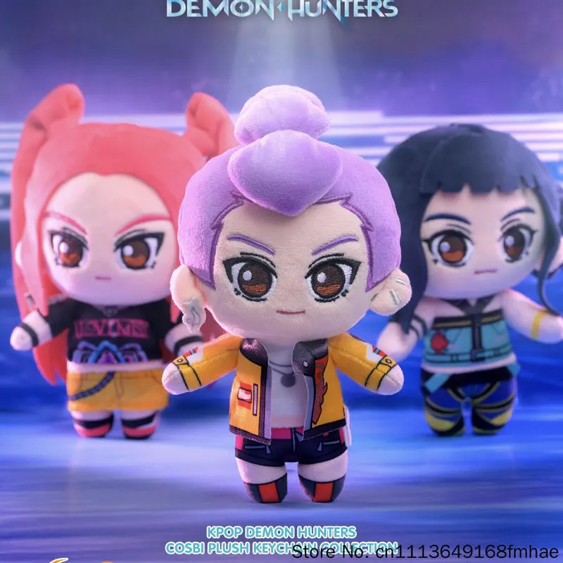 Фото Плюшевый кулон COSBI K-Pop Demon Hunters: коллекционная кукла-сюрприз в закрытой коробке, милый плюшевый сувенир для фанатов K-Pop, подарок на день рождения №3